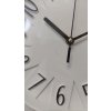 Nástěnné hodiny 3D, Ø 25 cm, bílé