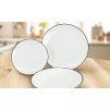sada taliru porcelanovych linea black plytky hluboky design luis
