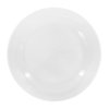 Čistě bílý porcelánový mělký talíř by inspire Ronda s širokým, lesklým okrajem, průměr 27 cm.