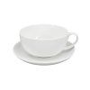 Porcelánový šálek s podšálkem Luna 250 ml, bílý, II.jakost