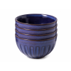Sada 4 ks keramických mističek Clay Marine 11 cm v modré barvě