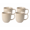 4 ks keramických hrnků Dune 340 ml – béžový, Clay