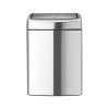 Touch Bin, 10L Matt Steel Fingerprint Proof 8710755477225 Brabantia 1000x1000px 7 NR 5365