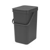 Sort & Go Waste Bin, 12L Grey 8710755109805 Brabantia 1000x1000px 7 NR 1271