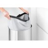 Laundry Bin, 60L, Plastic Lid Matt Steel 8710755105166 Brabantia 1000x1000px 7 NR 3464