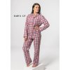 Kristýna 125 damske flanelové pyžamo bavlna