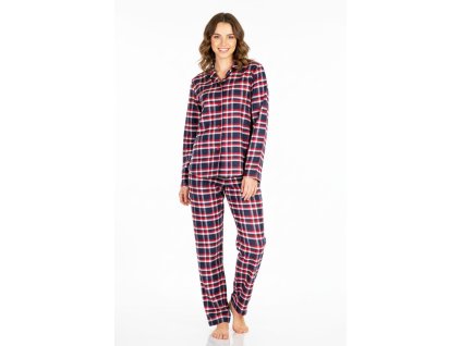 Sabina 2164o damske pyzamo flanel bavlna