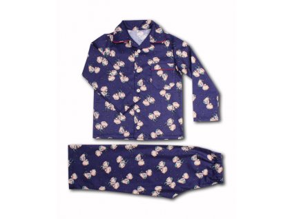 103 červena detske pyzamo pyzamko flanel bavlna