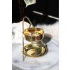 Mosazná kadidelnice - zlatá - statická