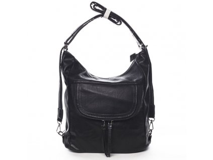Dámský moderní kabelko / batoh Romina - černý