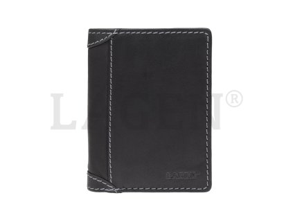 Pánská kožená peněženka Lagen - černá
