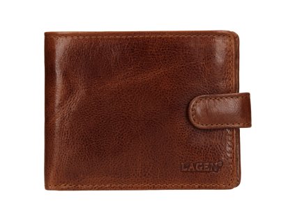 Pánská kožená peněženka Lagen E-1036 - světle hnědá