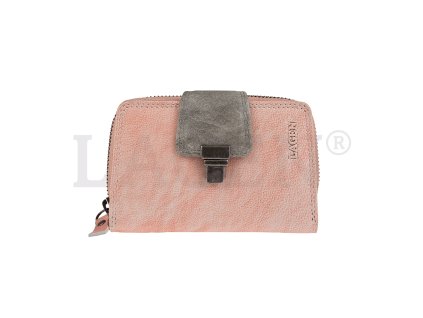 Dámská kožená peněženka Lagen - meruňková