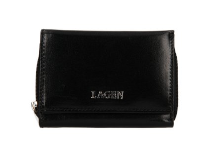 Dámská kožená peněženka Lagen - černá