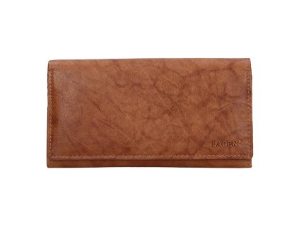 Dámská kožená peněženka - koňak