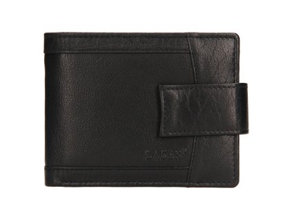 Pánská kožená peněženka Lagen - černá