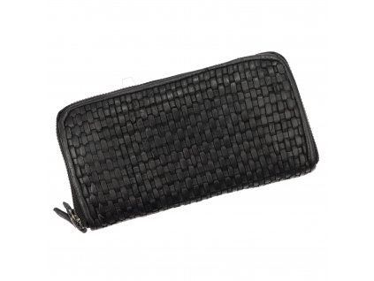 Dámská kožená mini kabelka/ peněženka Juice - černá