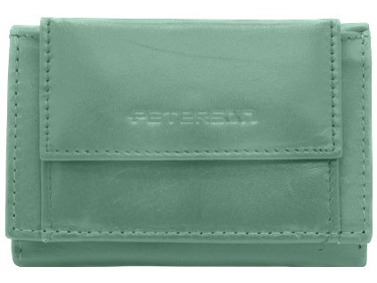 Dámská kožená mini peněženka Peterson - světle modrá