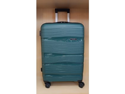 Cestovní kufr skořepinový Viagio - zelený vel.M