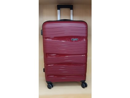 Cestovní kufr skořepinový Viagio - červený vel.S