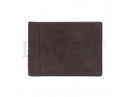 Pánská kožená peněženka Lagen - hnědá