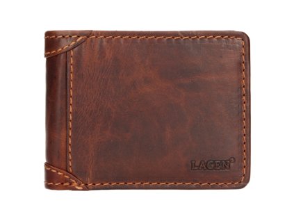 Pánská kožená peněženka Lagen - hnědá