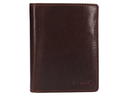 Pánská kožená peněženka Lagen - tmavě hnědá
