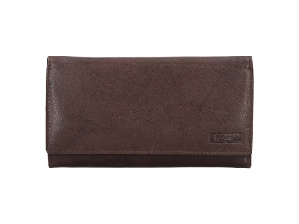 Dámská kožená peněženka Lagen - tmavě hnědá