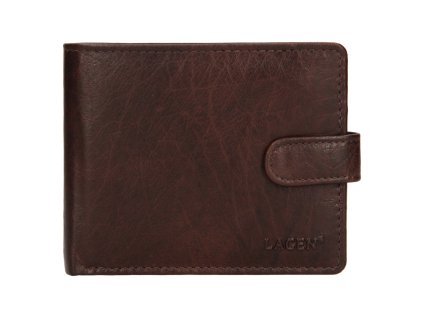 Pánská kožená peněženka Lagen - tmavě hnědá