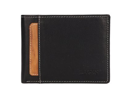 Pánská kožená peněženka Lagen - černá