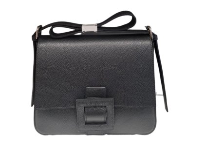 Dámská kožená crossbody kabelka Borse in Pelle 2130/d28 - černá