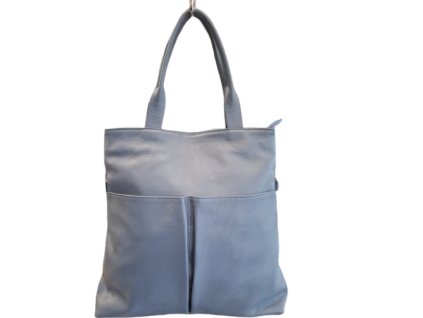 Dámská kožená kabelka Borse in Pelle 7101-41 - modrá