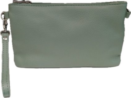 Dámská kožená crossbody kabelka 1735 - zelená
