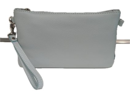 Dámská kožená crossbody kabelka 1735 - sv.modrá
