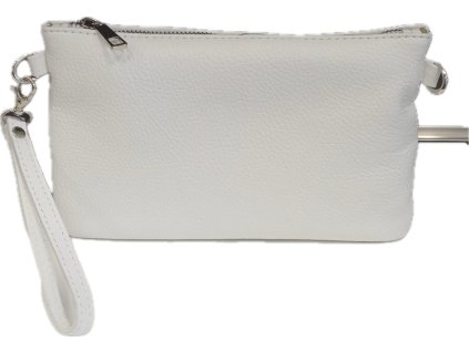 Dámská kožená crossbody kabelka 1735 - bílá