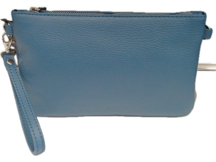 Dámská kožená crossbody kabelka 1735 - modrá