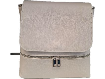Dámská kožená crossbody kabelka Patrizia Piu 1665 - krémová