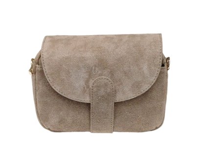 Dámská kožená crossbody Laura Biaggi 04-524 - sv.hnědá