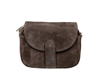 Dámská kožená crossbody Laura Biaggi 04-524 - tm.hnědá