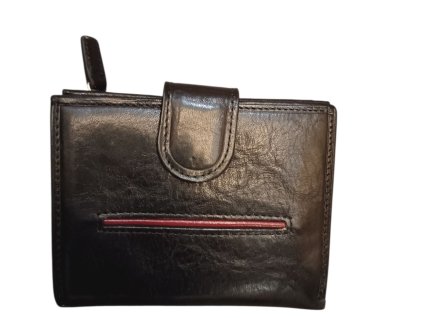 Dámská kožená peněženka Vera Pelle P-1012 - černá