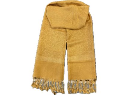 Dámská kašmírová šála 15-02 - žlutá