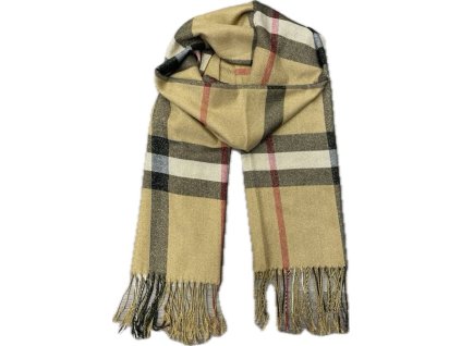 Dámská kašmírová šála 15-02 - zlatá