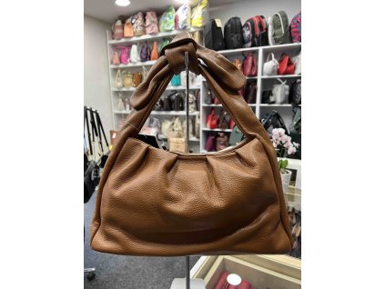 Dámská kožená kabelka Vera Pelle 7710 - hnědá