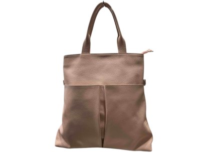 Dámská kožená kabelka Borse in Pelle 7101 - růžová