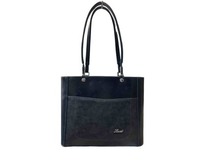 Klasická dámská kabelka Karen Ides - modrá/ jeans