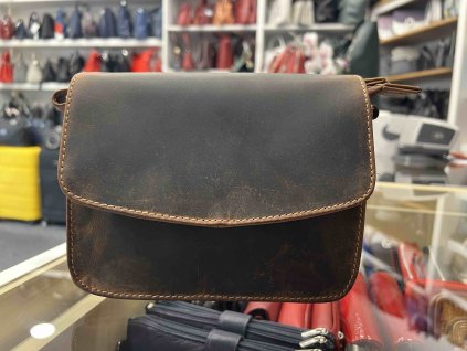 Dámská kožená /lovecká/ kabelka 839 - tan