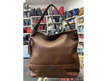 Dámská kožená kabelka Karen 345 - hnědá