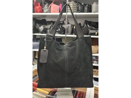 Dámská velká kožená kabelka Laura Biaggi TS54 - 64 - černá