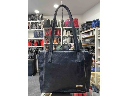 Dámská kabelka Karen Elmira - metalická modrá