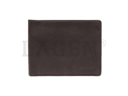 Pánská kožená peněženka Lagen 2104E - hnědá